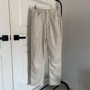 H&M Faux Leather Straight Leg Pants